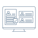 An icon representing the Interfolio Faculty Search process