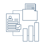 An icon representing the Interfolio Lifecycle Management process