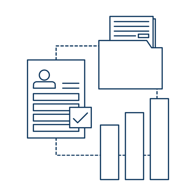 An icon representing the Interfolio Lifecycle Management process