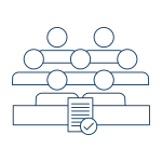 An icon representing the Interfolio Review, Promotion & Tenure process